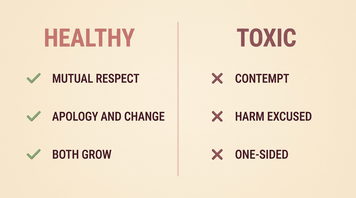 Comparison of healthy versus toxic enemies-to-lovers patterns