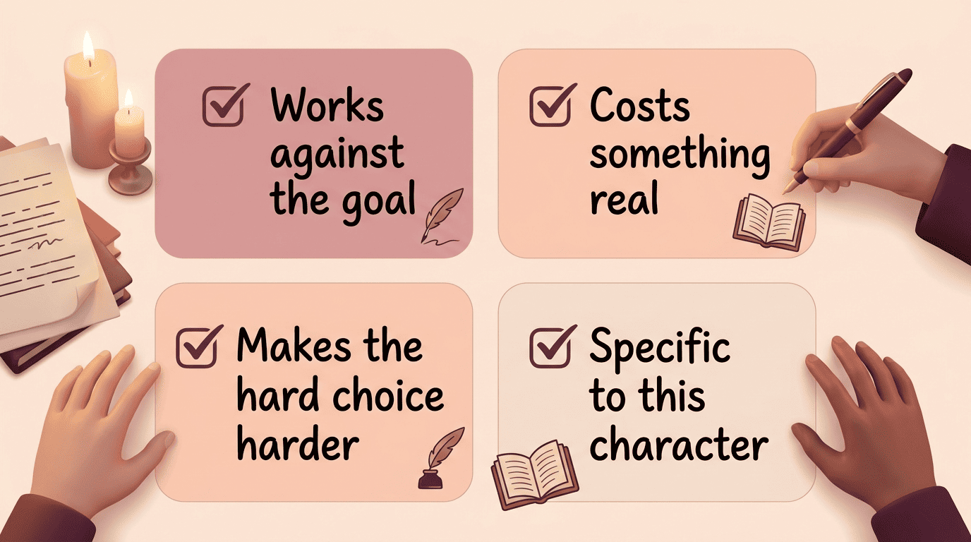 Four-point checklist for testing whether a character flaw is meaningful