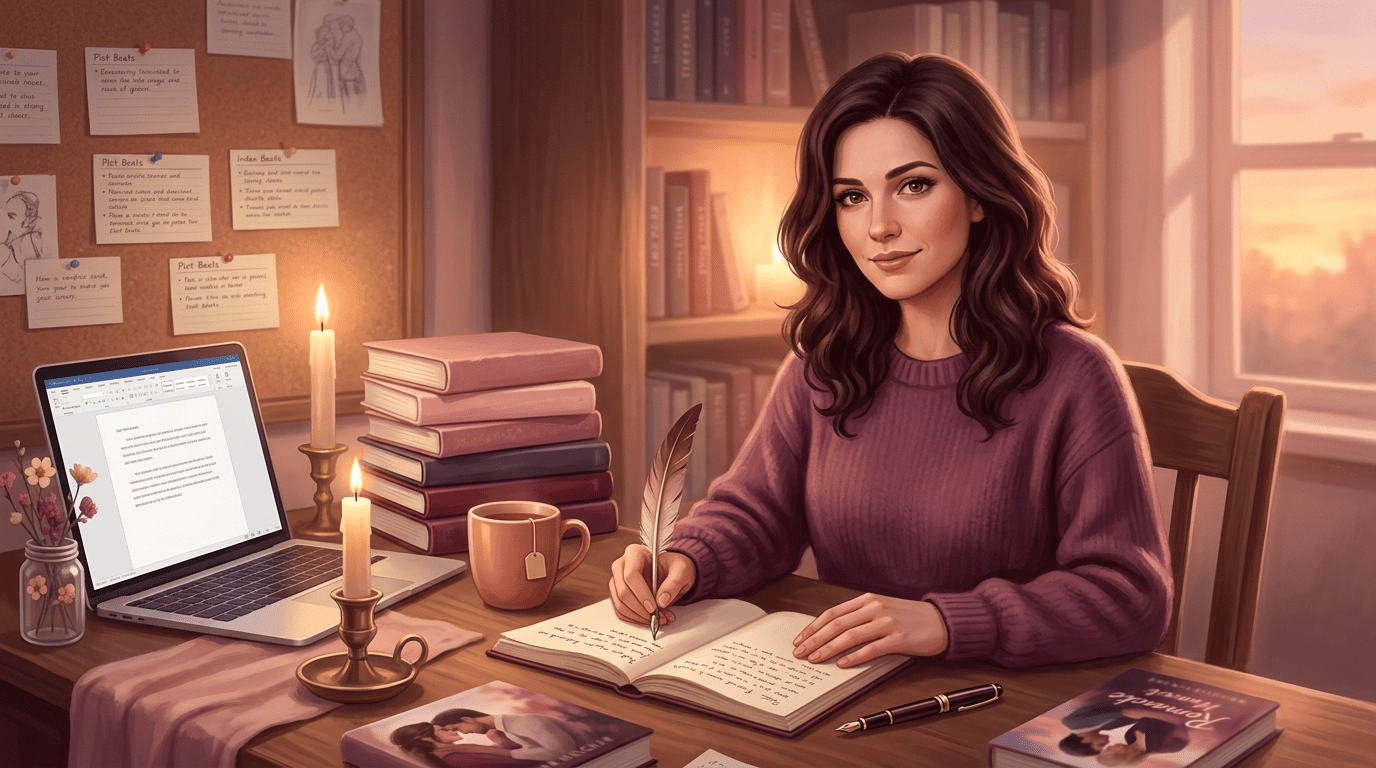 Cozy scene evoking a slow-burn love story building over time